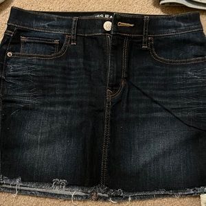 EXPRESS JEANS SKIRT DARKWASH DENIM
